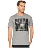 Puma Photoprint Floodlight Tee (medium Gray) Men's T Shirt