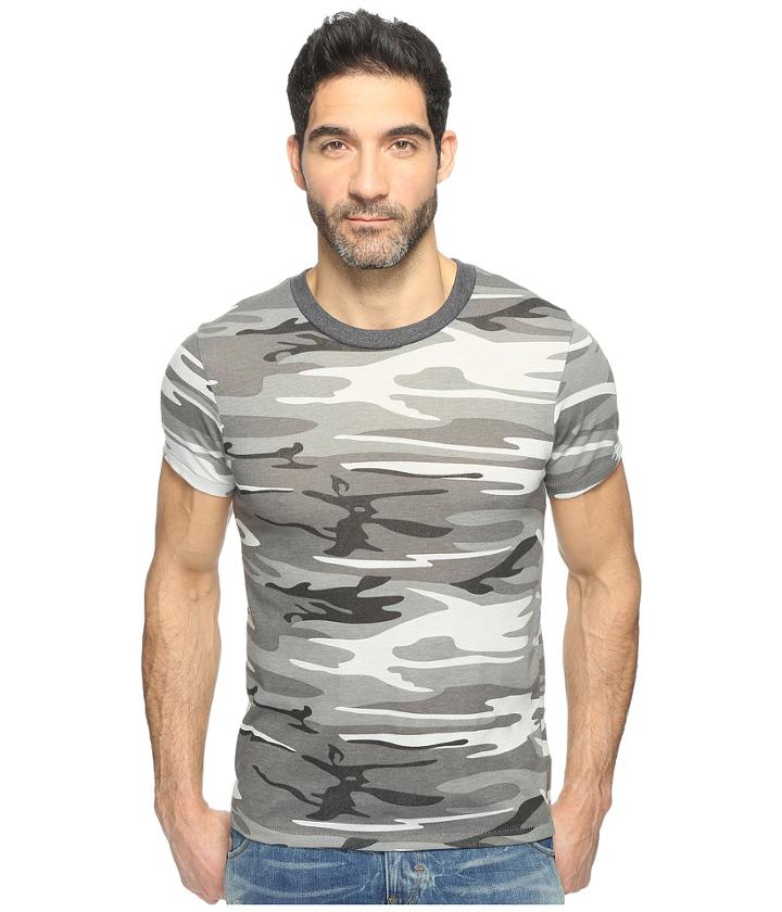Alternative Eco Crew T-shirt (grey Camo) Men's T Shirt