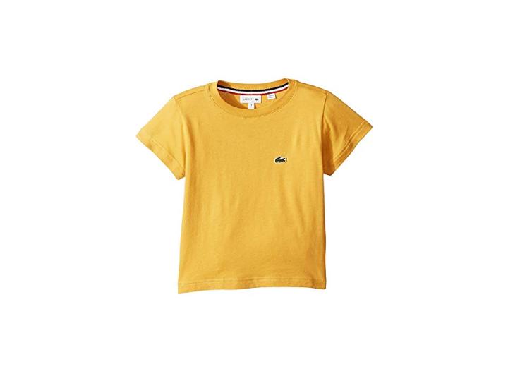 Lacoste Kids Short Sleeve Solid Crew T-shirt (toddler/little Kids/big Kids) (darjali) Boy's T Shirt