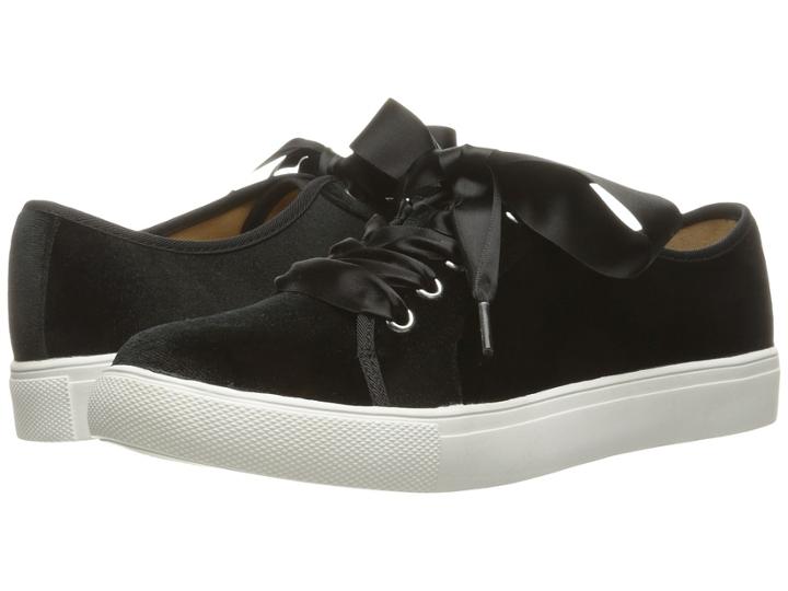 Dirty Laundry Fillmore Velvet Sneaker (black Rich Velvet) Women's Lace Up Casual Shoes