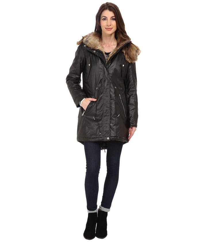 Marc New York By Andrew Marc Lauren 35 Utility Rain Anorak (black) Women's Coat
