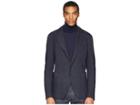 Eleventy Jersey Check Blazer (navy/grey) Men's Jacket