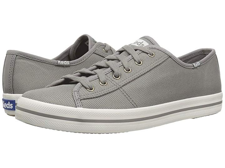 Keds Kickstart Shine Nylon (gray) Women's Lace Up Casual Shoes