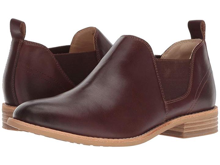 Clarks Edenvale Page (dark Tan Leather) Women's  Shoes