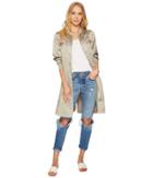 J.o.a. Long Bomber Jacket (sage) Women's Coat