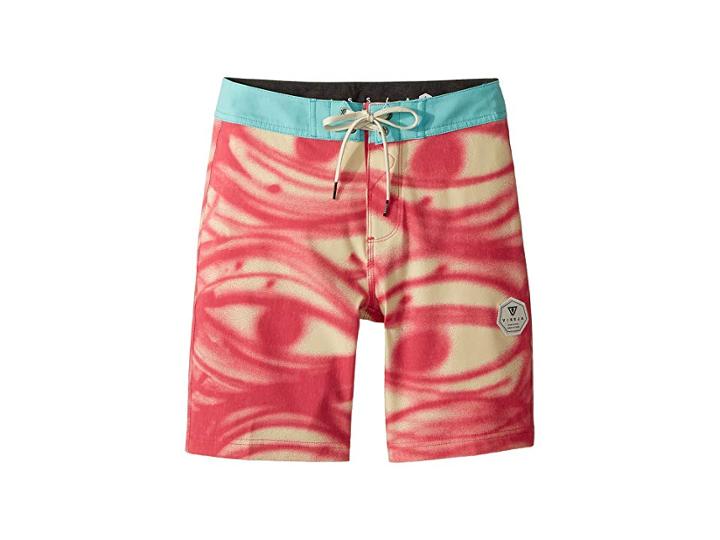 Vissla Kids Thomas Campbell Four-way Stretch 17 Boardshorts (big Kids) (magenta) Boy's Swimwear