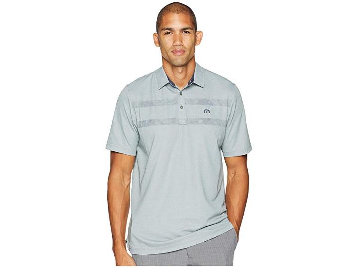 Travismathew Takeaway Polo (heather Balsam) Men's Short Sleeve Knit