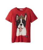 Dolce & Gabbana Kids T-shirt (big Kids) (red Print) Girl's Clothing