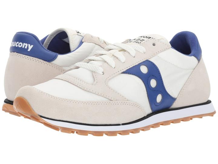 Saucony Originals Jazz Low Pro (cream/blue) Men's Classic Shoes