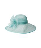 San Diego Hat Company Drs1022 Sinamay Hat W/ Band Multi Layer Bow (mint) Caps