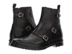 Alexander Mcqueen Florence 3 Buckle Monk Strap Boot (black) Men's Boots