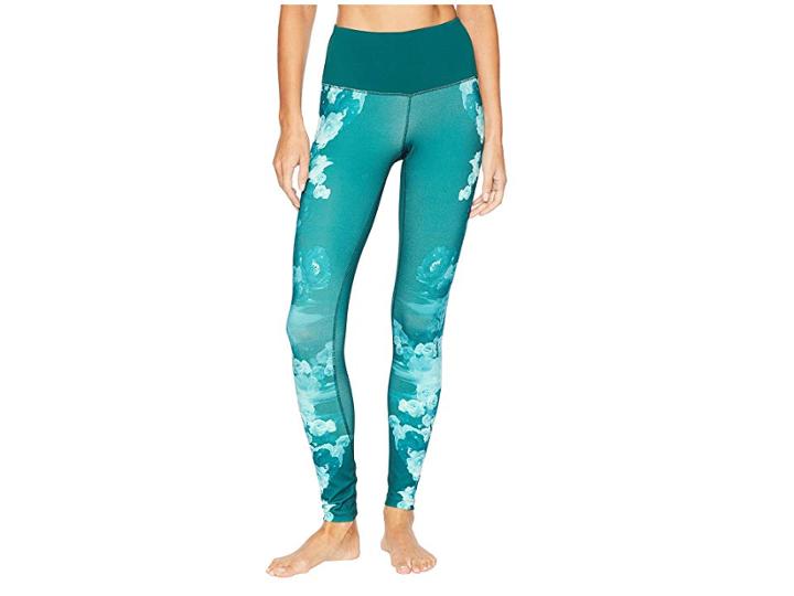 The North Face Motivation Printed High-rise Tights (botanical Garden Green Peony Print) Women's Casual Pants