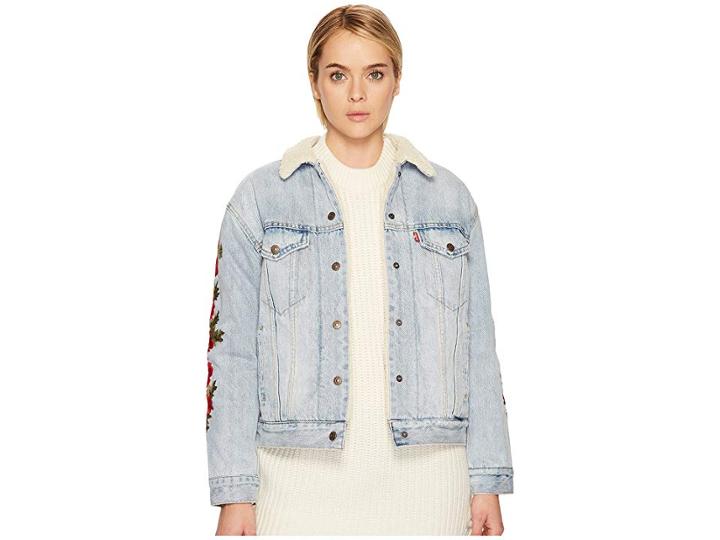 Levi's(r) Premium Premium Ex Boyfriend Sherpa Trucker (indigo Wildcat) Women's Coat