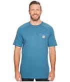 Carhartt Big Tall Force Cotton S/s T-shirt (bay Harbor) Men's T Shirt