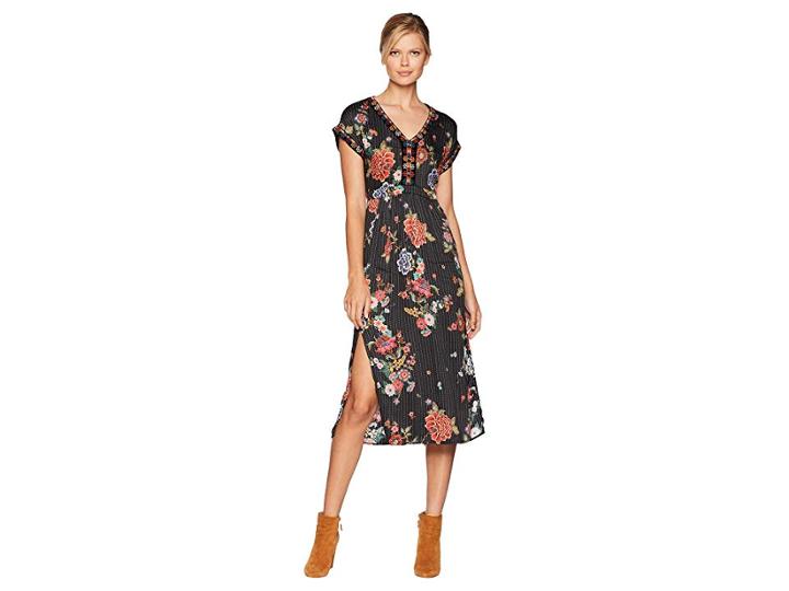 Johnny Was High Slit Maxi Dress (multi) Women's Dress