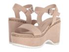 Chinese Laundry Tula Sandal (dark Nude Microsuede) Women's Clog/mule Shoes