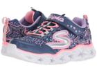 Skechers Kids Galaxy Lights 10920l (little Kid/big Kid) (navy/multi) Girl's Shoes