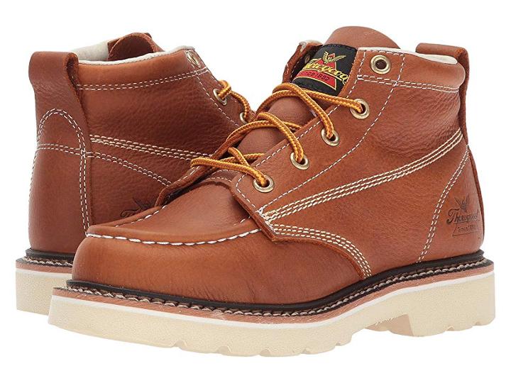 Thorogood Jackson Moc Toe Boots (big Kid) (gladiator Tan) Boots