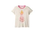 Billabong Kids Rainbow Pineapple Ringer Tee (little Kids/big Kids) (rebel Pink) Girl's Clothing