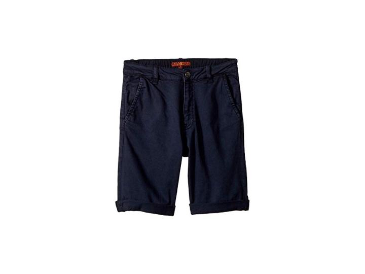 7 For All Mankind Kids Classic Shorts (big Kids) (navy) Boy's Shorts