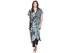 Steve Madden Showstopper Tie-dye Lace-up Duster (black) Women's Clothing