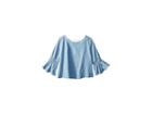 Maddie By Maddie Ziegler Chambray 3/4 Sleeve Top (big Kids) (chambray) Girl's Clothing