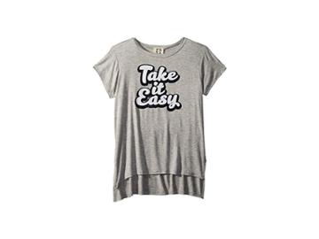 People's Project La Kids Take It Easy Tee (big Kids) (heather Gray) Girl's T Shirt