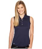 Adidas Golf Performance Sleeveless Polo (navy) Women's Sleeveless