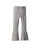 Chaser Kids Extra Soft Peplum Flare Pants (toddler/little Kids) (heather Grey) Girl's Casual Pants