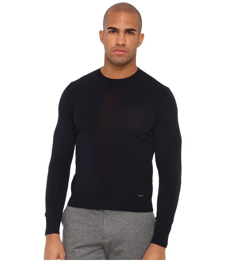 Dsquared2 Crewneck Sweater (blue Navy) Men's Sweater