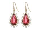 Kendra Scott Juniper Earrings (brass/clear Berry Cz) Earring