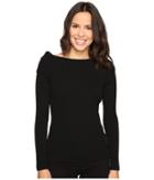Michael Michael Kors Open Cowl Rib Sweater (black) Women's Sweater
