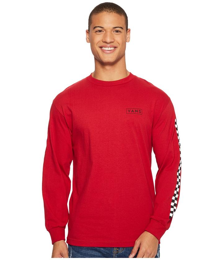 Vans Long Sleeve T-shirt (red) Men's T Shirt