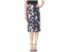 Eci Floral Foil Printed Skirt (black/purle) Women's Skirt
