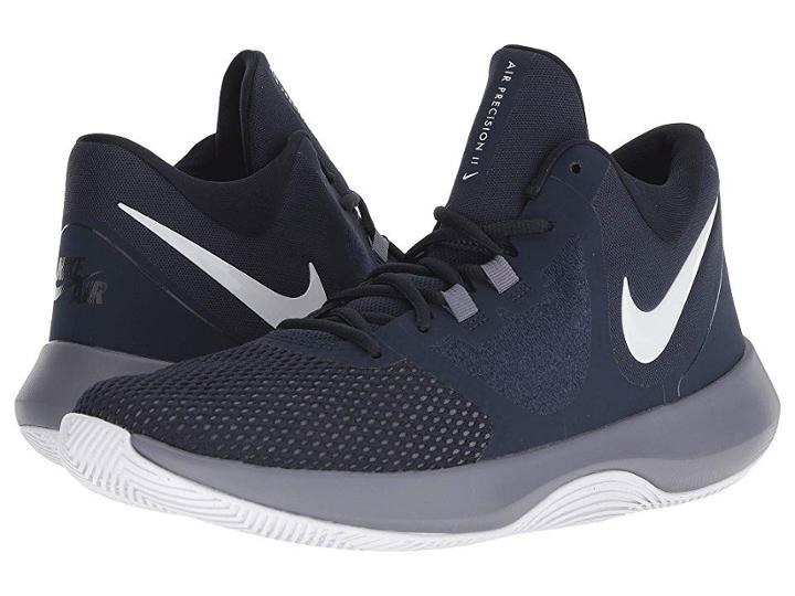 Nike Air Precision Ii (obsidian/white/light Crimson) Men's Basketball Shoes