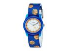 Timex Time Machines Analog Elastic Fabric Strap (blue/basketball) Watches