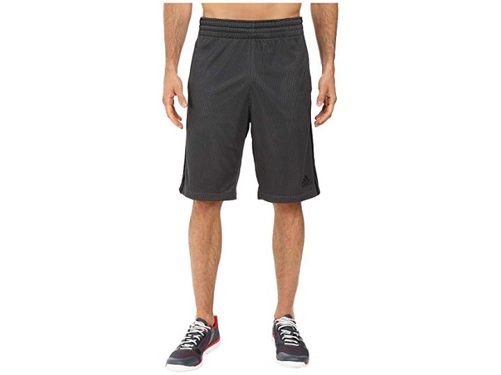 Adidas Triple Up Shorts (dark Grey Heather/solid Grey/black) Men's Shorts