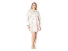 Lauren Ralph Lauren Plus Size Sateen Long Sleeve His Shirt Sleepshirt (ivory Floral Print) Women's Pajama