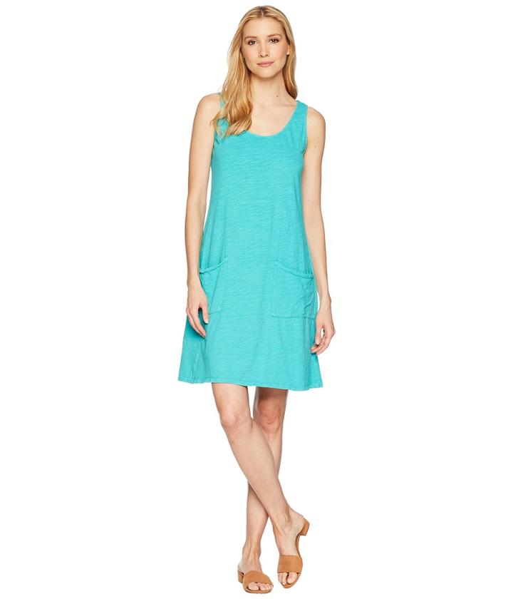 Fresh Produce Drape Dress (caribbean Green) Women's Dress