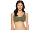 Roxy Goldy Sandy Regular Elong Tri Top (thyme) Women's Swimwear
