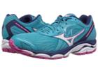 Mizuno Wave Inspire 14 (peacock Blue/fuchsia Purple) Women's Running Shoes