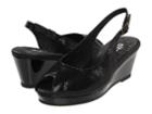 Walking Cradles Natasha (black Lizard Print/black Patent) Women's Wedge Shoes