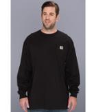 Carhartt Big Tall Workwear Pocket L/s Tee (black) Men's T Shirt