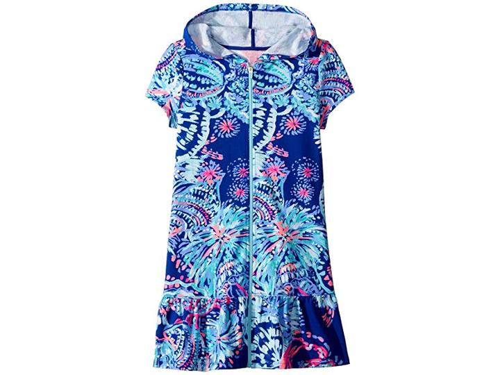 Lilly Pulitzer Kids Cooke Cover-up (toddler/little Kids/big Kids) (twilight Blue Gypsea Girl) Girl's Swimwear