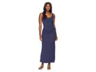 Tommy Bahama Tambour Shirred Maxi Dress (ocean Deep) Women's Dress