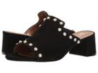 French Sole Atomize (black Nubuck) Women's Slide Shoes