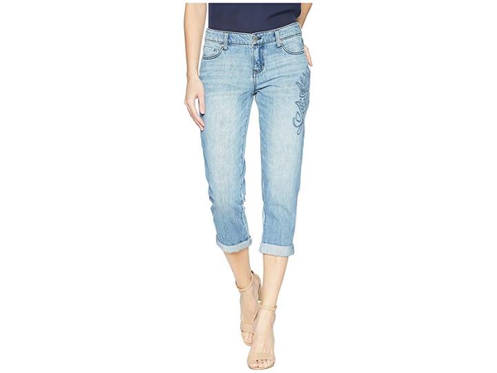 Liverpool Petite Cameron Relaxed Crop Boyfriend In A Classic Soft Rigid Denim In Skyline (skyline) Women's Jeans