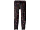 Polo Ralph Lauren Kids Cherry Jersey Leggings (little Kids/big Kids) (black/red Multi) Girl's Casual Pants