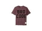 The Original Retro Brand Kids Bro Code Short Sleeve Mock Twist Tee (big Kids) (mock Twist Deep Maroon) Boy's T Shirt