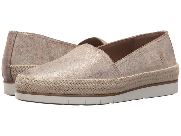 Donald J Pliner Palm (taupe Tumbled Metallic Brush Off Leather) Women's Shoes